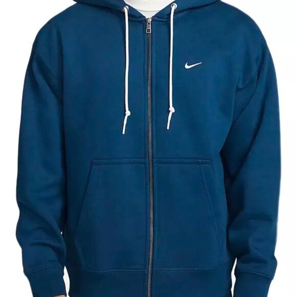 Nike Lab Men's Solo Swoosh Full-Zip Heavy Hoodie Valerian Blue L DR0403-460 NEW - Picture 11 of 13